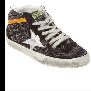 Golden Goose Deluxe Brand mid-star glitter sneakers